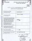 Adjusted certificate of tax registration
